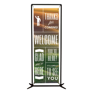 Phrases Welcome 2' x 6' Banner