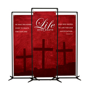 Life Over Death  2' x 6' Banner