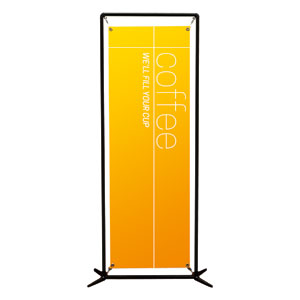 Color Wash Coffee 2' x 6' Banner