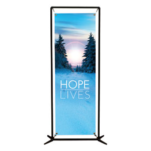 Hope Lives 2' x 6' Banner