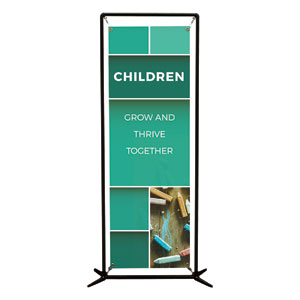 Mid Century Children 2' x 6' Banner