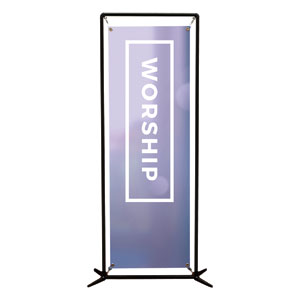 Shimmer Worship 2' x 6' Banner