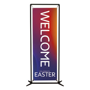 Glow Easter 2' x 6' Banner