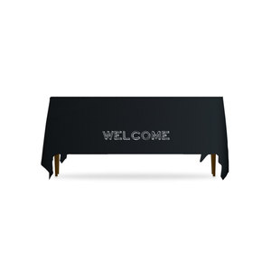 Chalk Welcome Table Throws