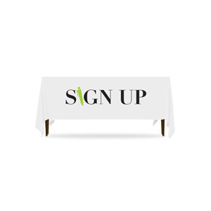 Icon Sign Up 6'  Table Throws