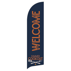 Summer Cookout Flag Banner