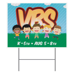 VBS Happy Kids 18"x24" YardSigns