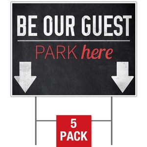 Slate Park Guest Yard Signs - Stock 1-sided