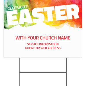 Celebrate Easter Events 18"x24" YardSigns