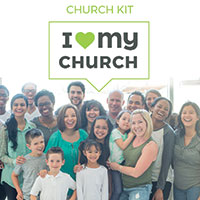 Sermon Series Church Kit I Love My Church (Green) from Outreach.com