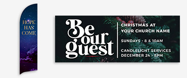 Christmas Church banners