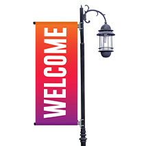 Welcome Light Pole Banner