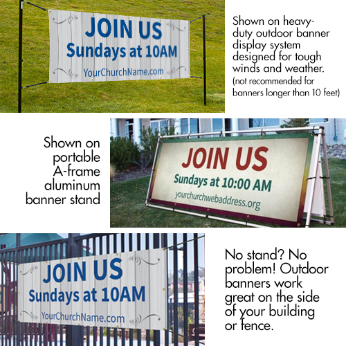 Banners, Humorous, Idea of Church 2 - 8, 4' x 8' 2
