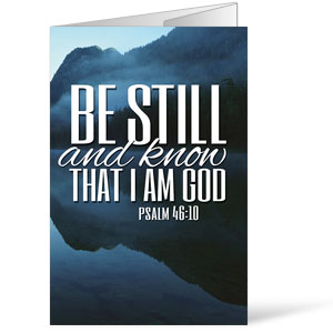 Scenery Scripture Psalm 46:10 Bulletins