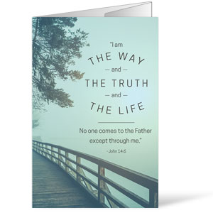 Inspirational Art John 14:6 Bulletins