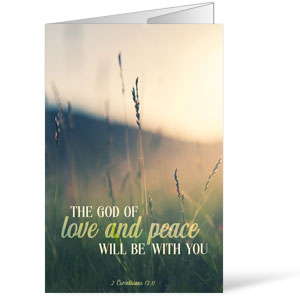 Love and Peace 2 Cor 13:11 Bulletins