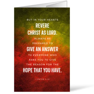 Evangelism Verses 1 Peter 3:15 Bulletins