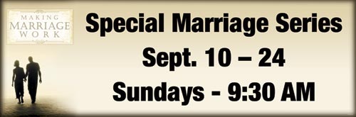 Banners, Sermon Series, Making Marriage Work - 12, 4' x  12'