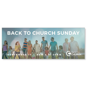 Back to Church Sunday People - 3x8 ImpactBanners