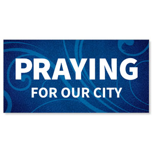 Flourish Praying For Our City Stock Outdoor Banners