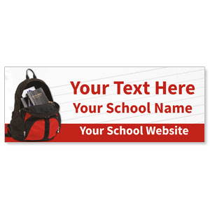 Backpack Your Text ImpactBanners