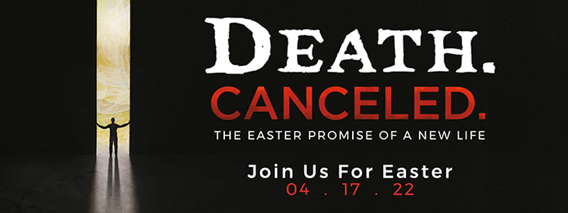 Banners, Easter, Death Canceled, 3' x 8'