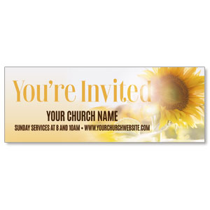 You're Invited Sunflower ImpactBanners