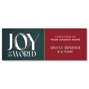 Joy to the World Wreath ImpactBanners
