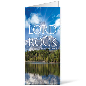 Lord My Rock  11 x 17 Bulletins