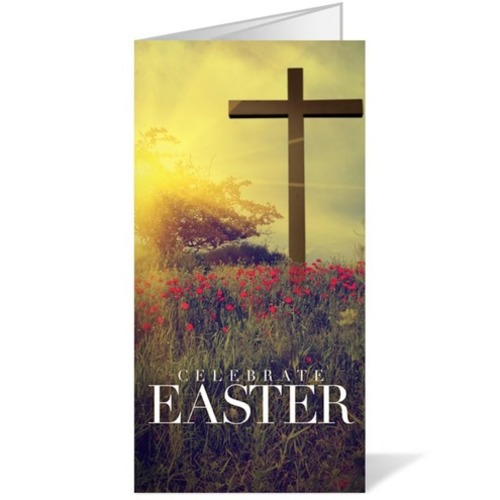 Bulletins, Easter, Celebrate Easter Cross - 11 x 17, 11 x 17
