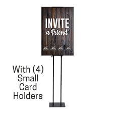 Dark Wood Invite A Friend Invitation Station 