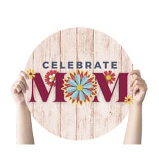 Celebrate Mom Wood Flowers 