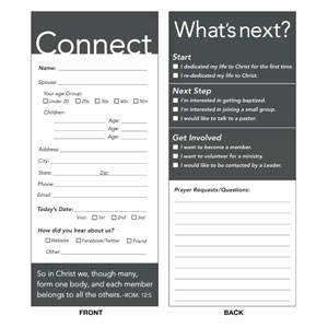 Connection Card Connection Cards