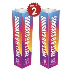Curved Colors Logo Column Signs