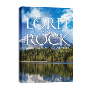 Lord My Rock 24in x 36in Canvas Prints