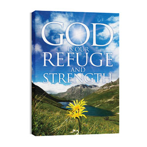 Refuge and Strength 24in x 36in Canvas Prints