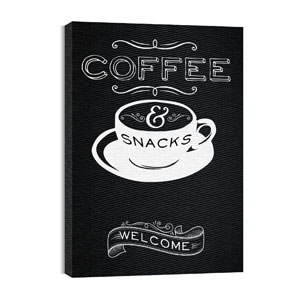 Chalk Coffee 24in x 36in Canvas Prints