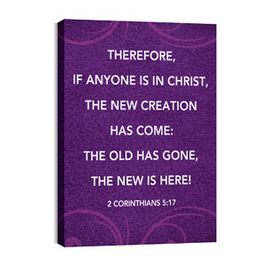 Flourish 2 Cor 5:17 24in x 36in Canvas Prints