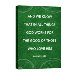 Flourish Rom 8:28 24in x 36in Canvas Prints