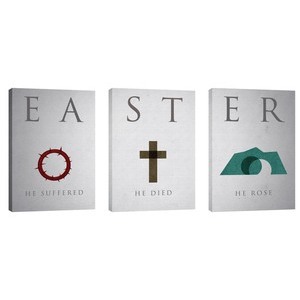 Easter Icon Triptych  24in x 36in Canvas Prints