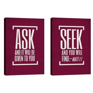 Ask And Seek 24in x 36in Canvas Prints