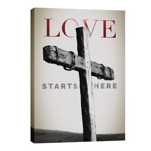 Love Starts Here 24in x 36in Canvas Prints