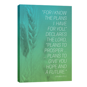 Color Wash Jer 29:11 24in x 36in Canvas Prints