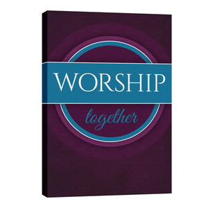 Together Circles Worship 24in x 36in Canvas Prints