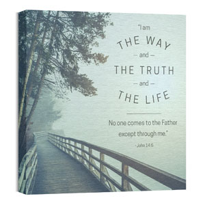 Inspirational Art John 14:6 24 x 24 Canvas Prints