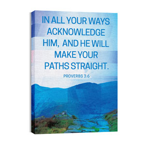 Modern Mosaic Prov 3:6 24in x 36in Canvas Prints