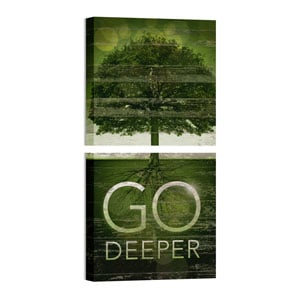 Mod Go Deeper Pair 24 x 24 Canvas Prints