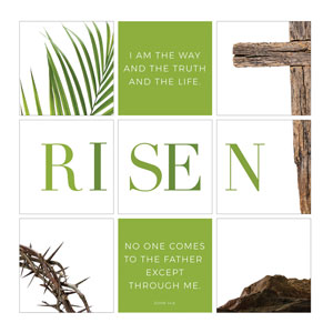 Easter Week Icons Risen Set 24 x 24 Canvas Prints