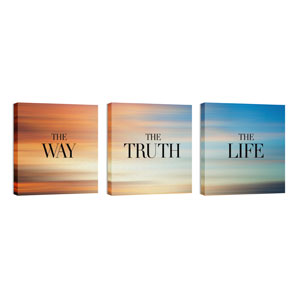 Way Truth Life Set 24 x 24 Canvas Prints