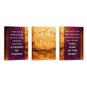 King of Kings Triptych 24in x 36in Canvas Prints